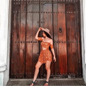 SHEIN Two piece floral set